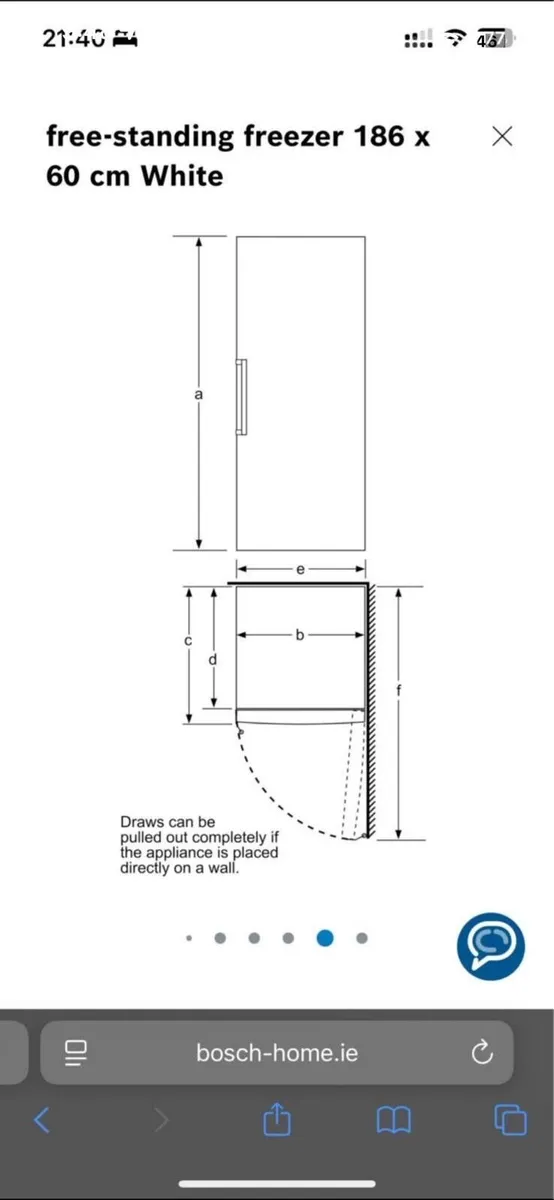 Bosch Tall Freezer - Image 4