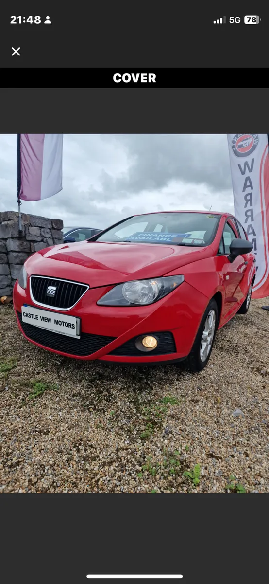 2011 SEAT IBIZA 1.2P MINT NEW NCT €4450 GALWAY - Image 2