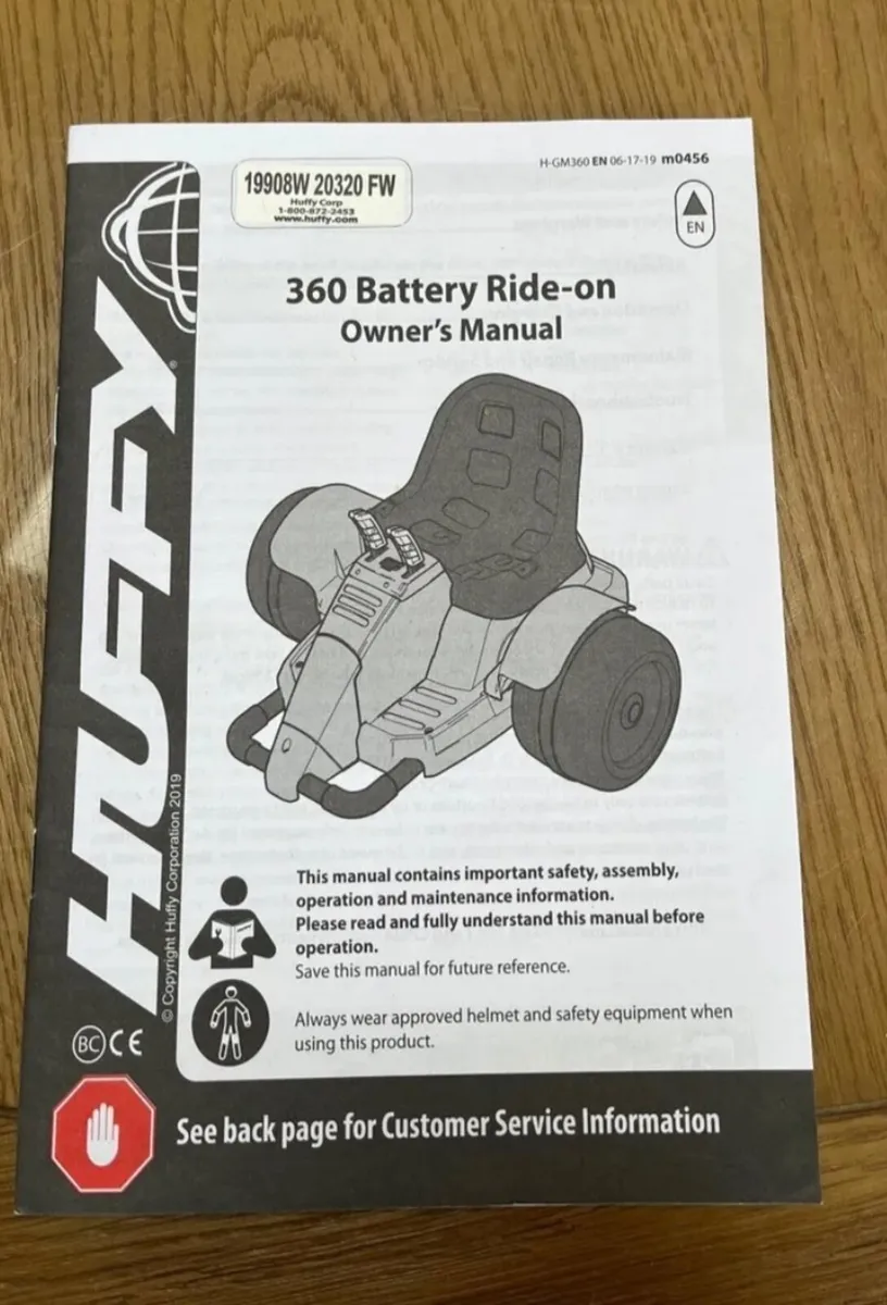 Electric ride on - Green machine 360 - Image 3