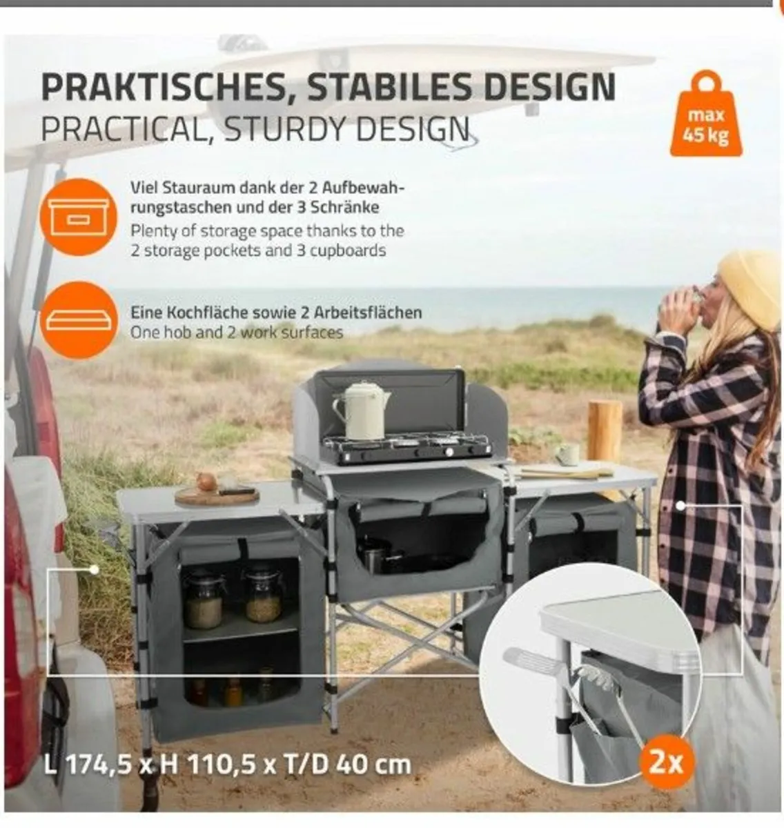 Camping kitchen foldable - Image 2