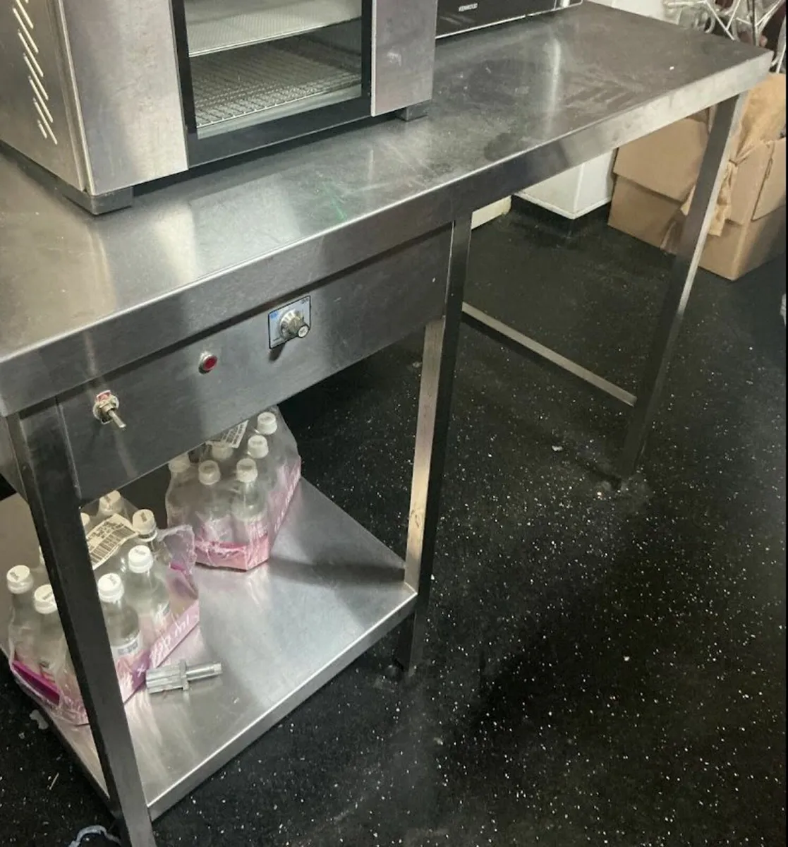 Stainless Steel Heated Prep Table / Food Warmer