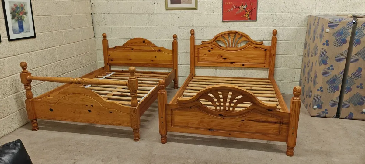 Solid Pine Double Beds - Image 3