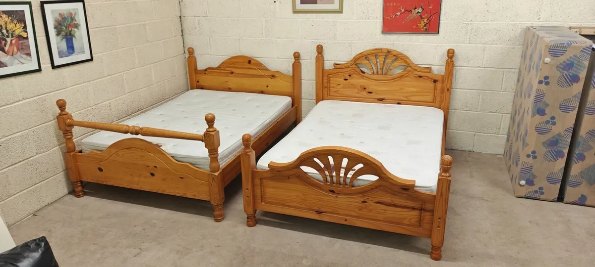 Solid Pine Double Beds - Image 1