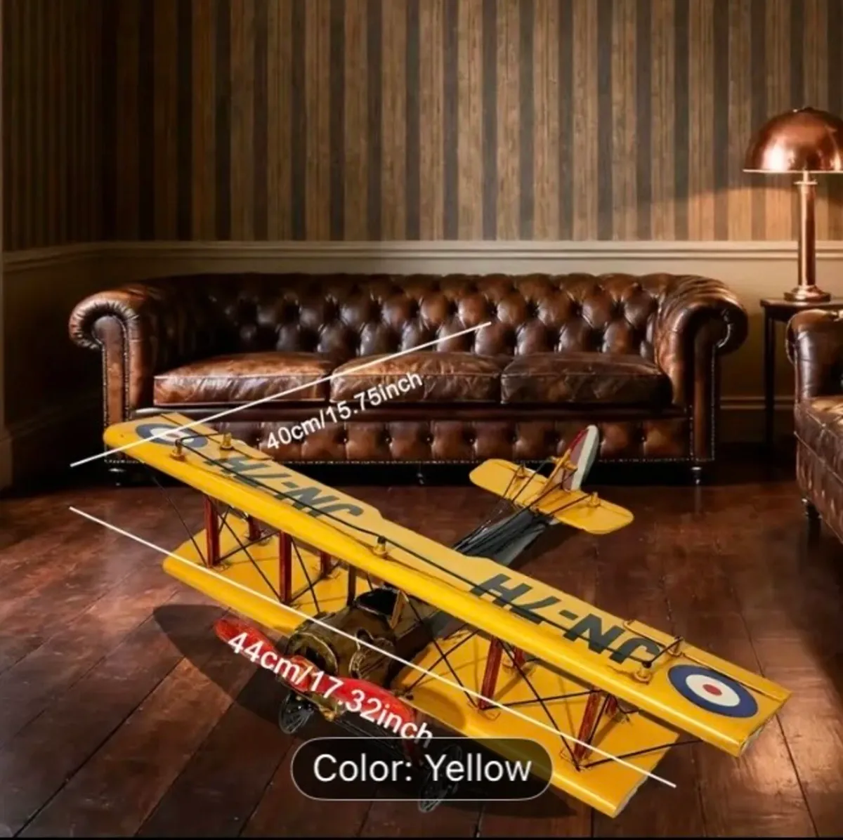 Metal airplane handmade free postage - Image 3