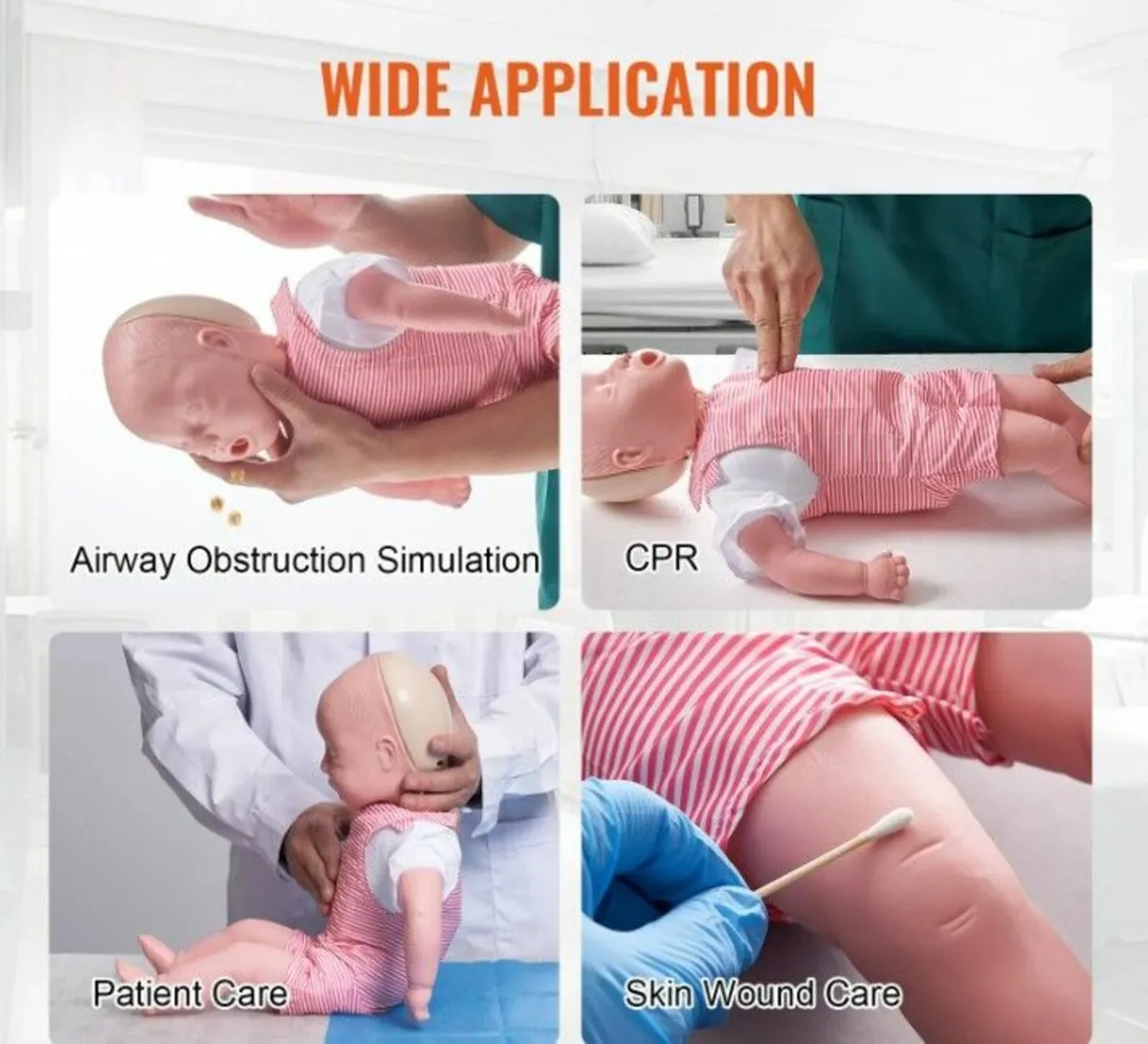 Infant CPR Training Manikin, Doll Heimlich Maneuve - Image 3