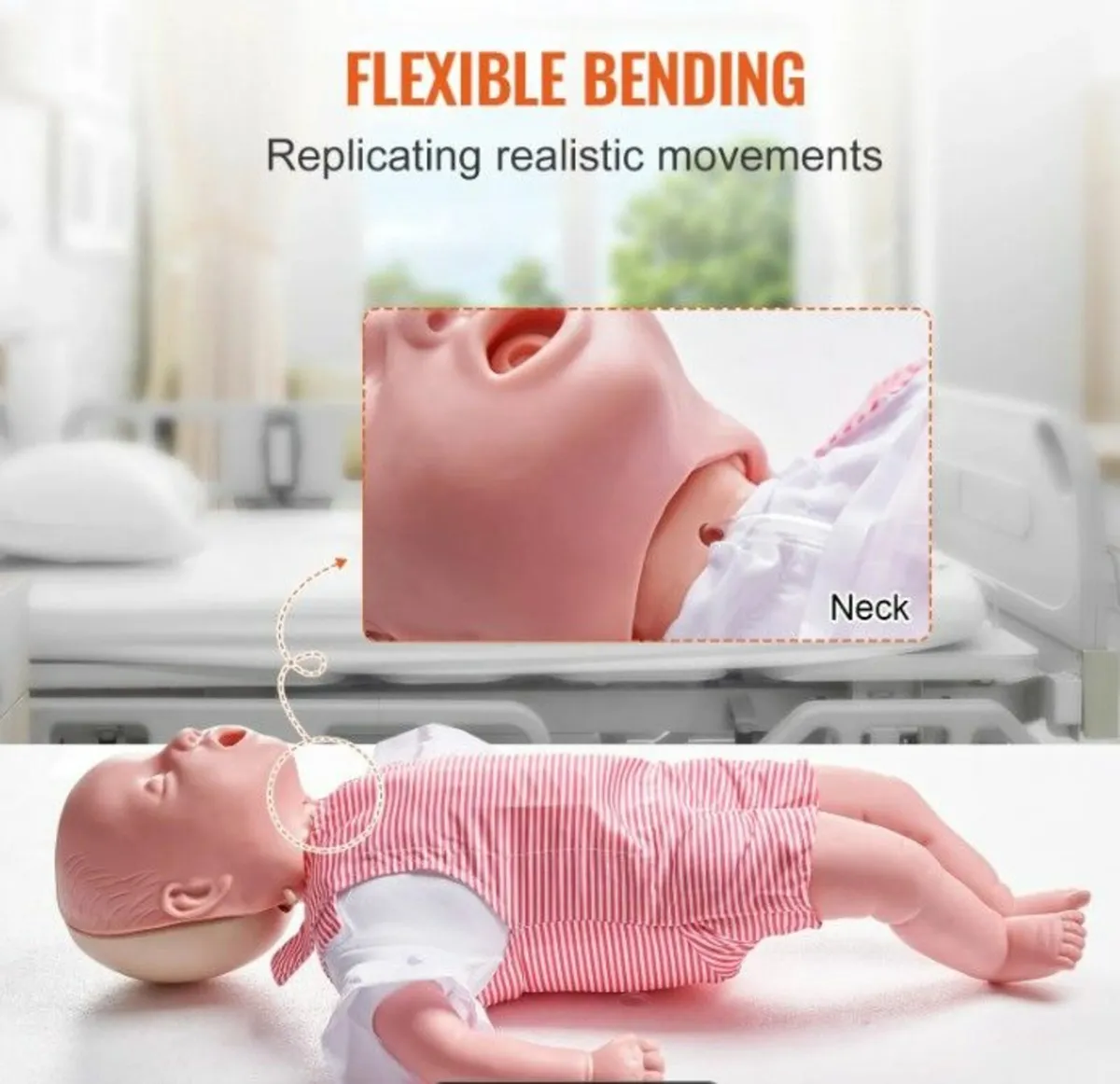 Infant CPR Training Manikin, Doll Heimlich Maneuve - Image 4