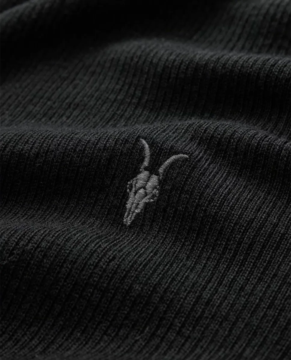 All Saints Mode Merino Ramskull Open Cardigan - Image 1