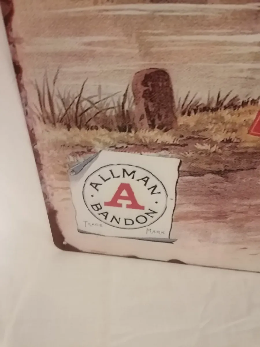 Vintage Style Allman's Whiskey Bandon Metal Sign - Image 3