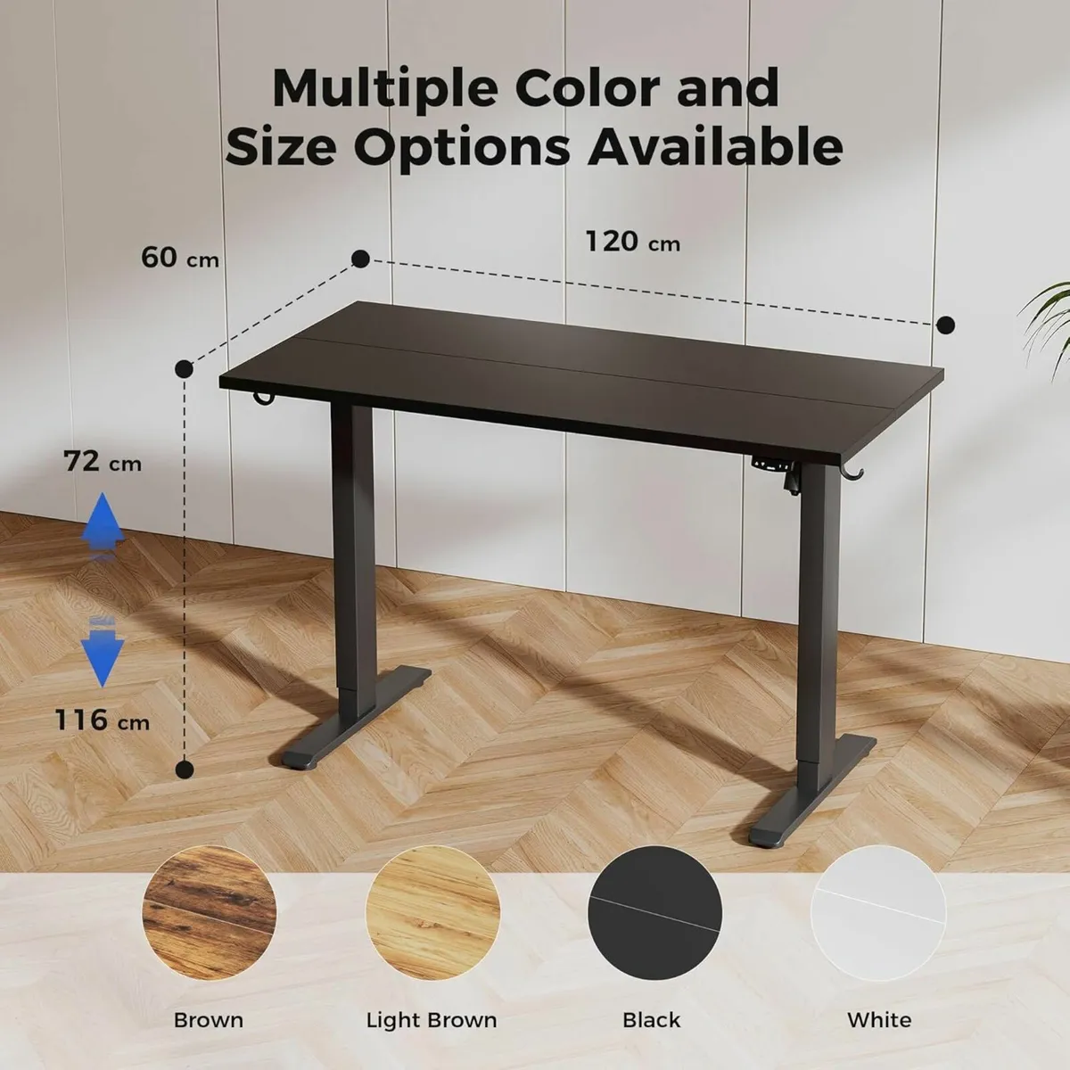 Electric Standing Desk Office 120x60cm  Adjustable - Image 4