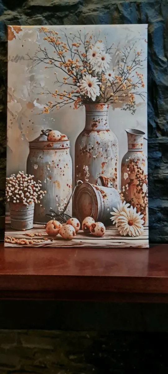 Flower canvas - Image 1