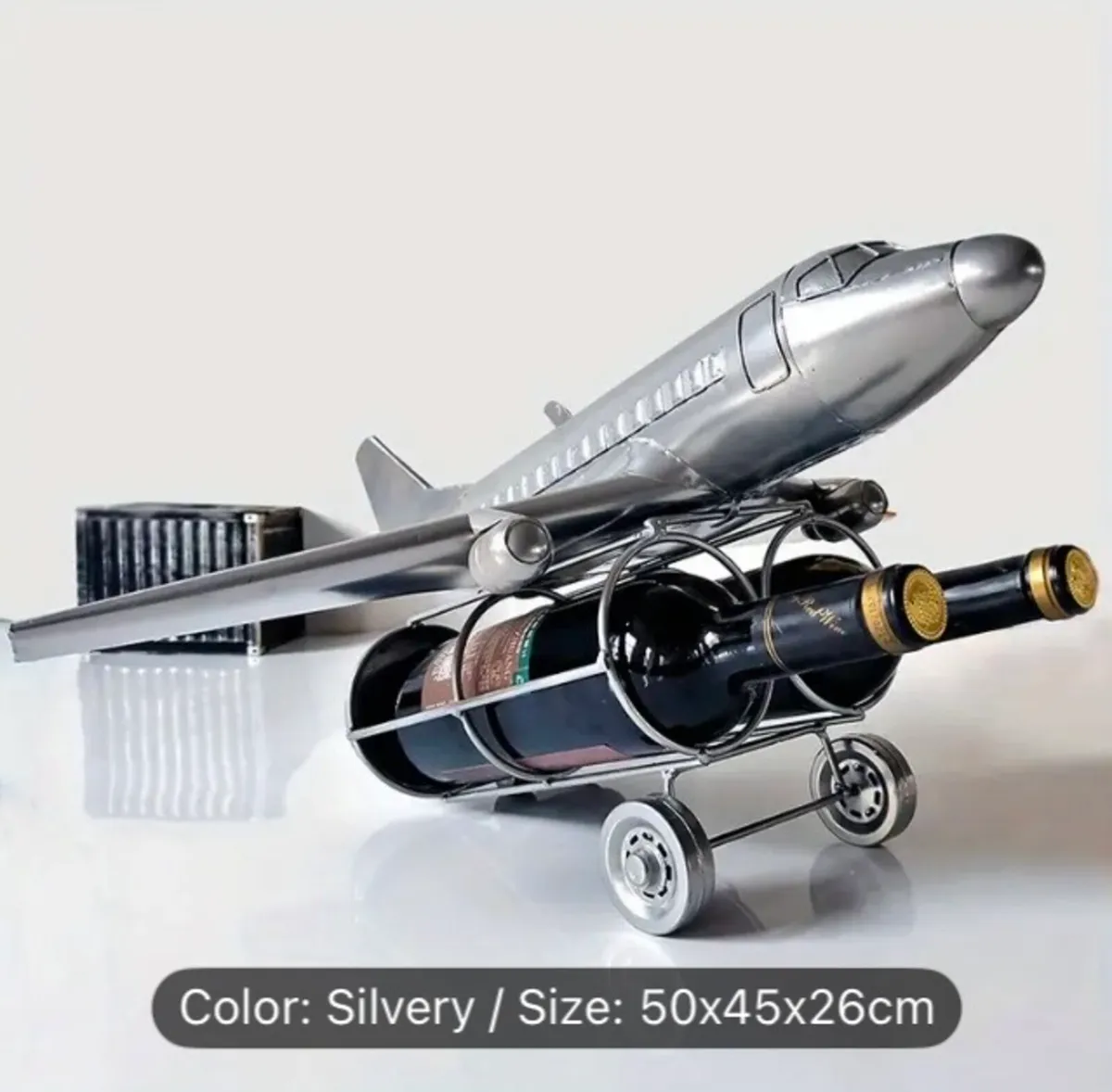 Airplane themed wine holder free postage