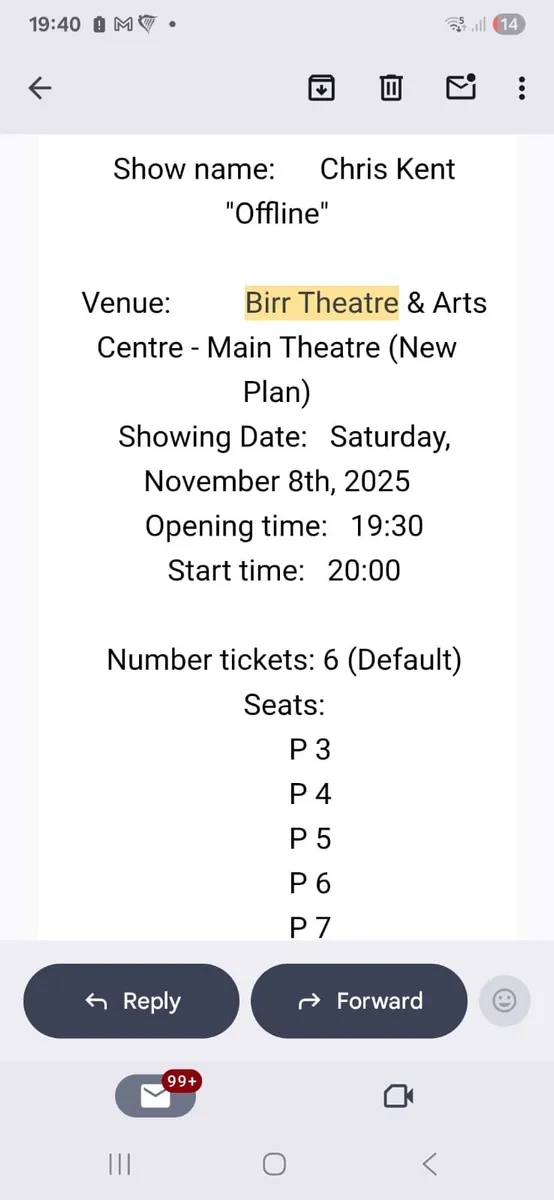 Tickets for Chris Kent