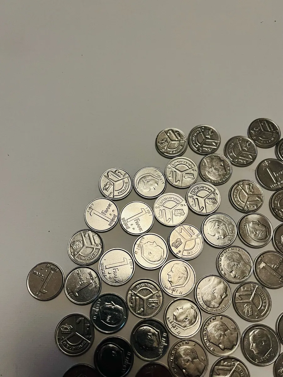 Belgium 1 Franc Coins. Approximately 150. 1990s - Image 2
