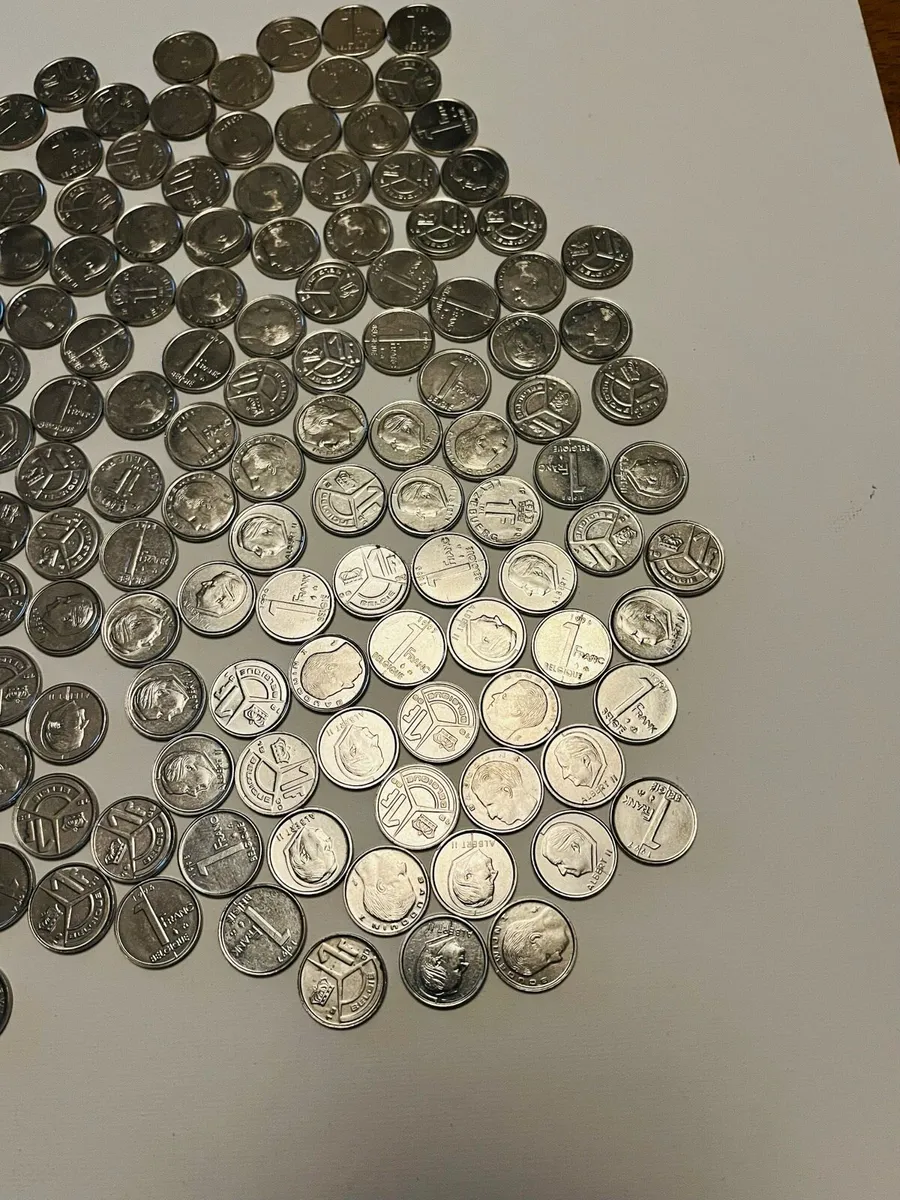 Belgium 1 Franc Coins. Approximately 150. 1990s - Image 4