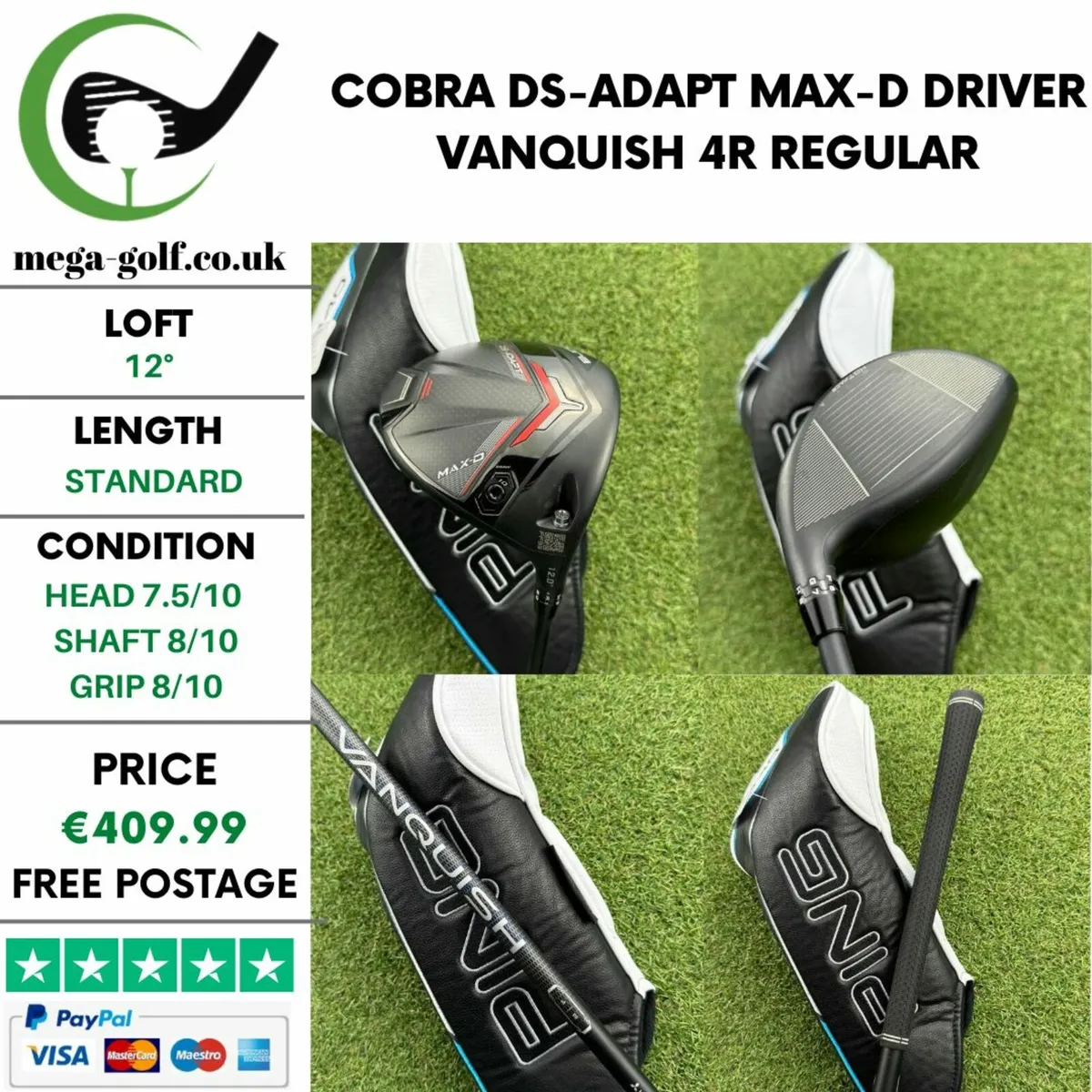 Cobra DS-Adapt Max-D Driver / 12° / Regular - Image 1