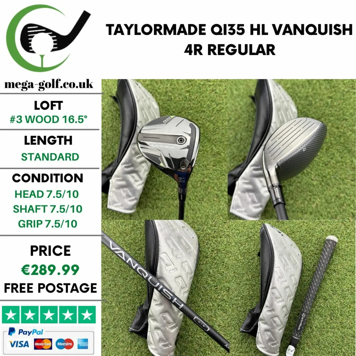 Taylormade Qi35 HL #3 Wood 16.5° / Regular - Image 1