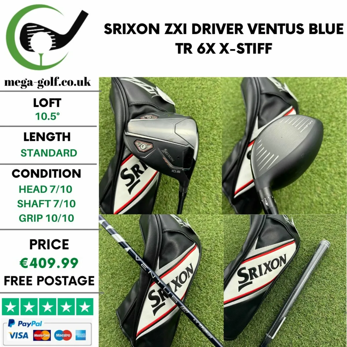 Srixon ZXi Driver / 10.5° /  X-Stiff - Image 1