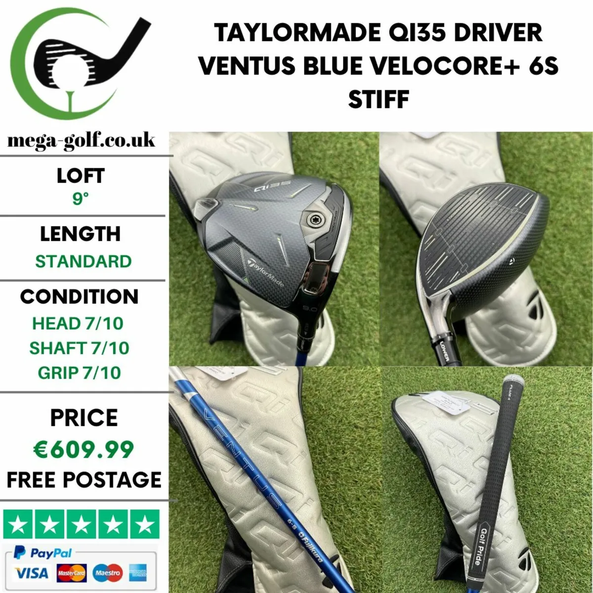 Taylormade Qi35 Driver / 9° / Stiff - Image 1