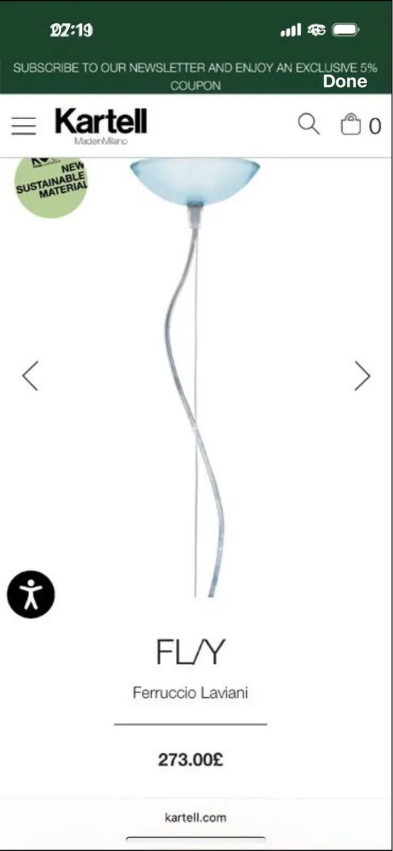 Kartell Fly Pendant - Image 2
