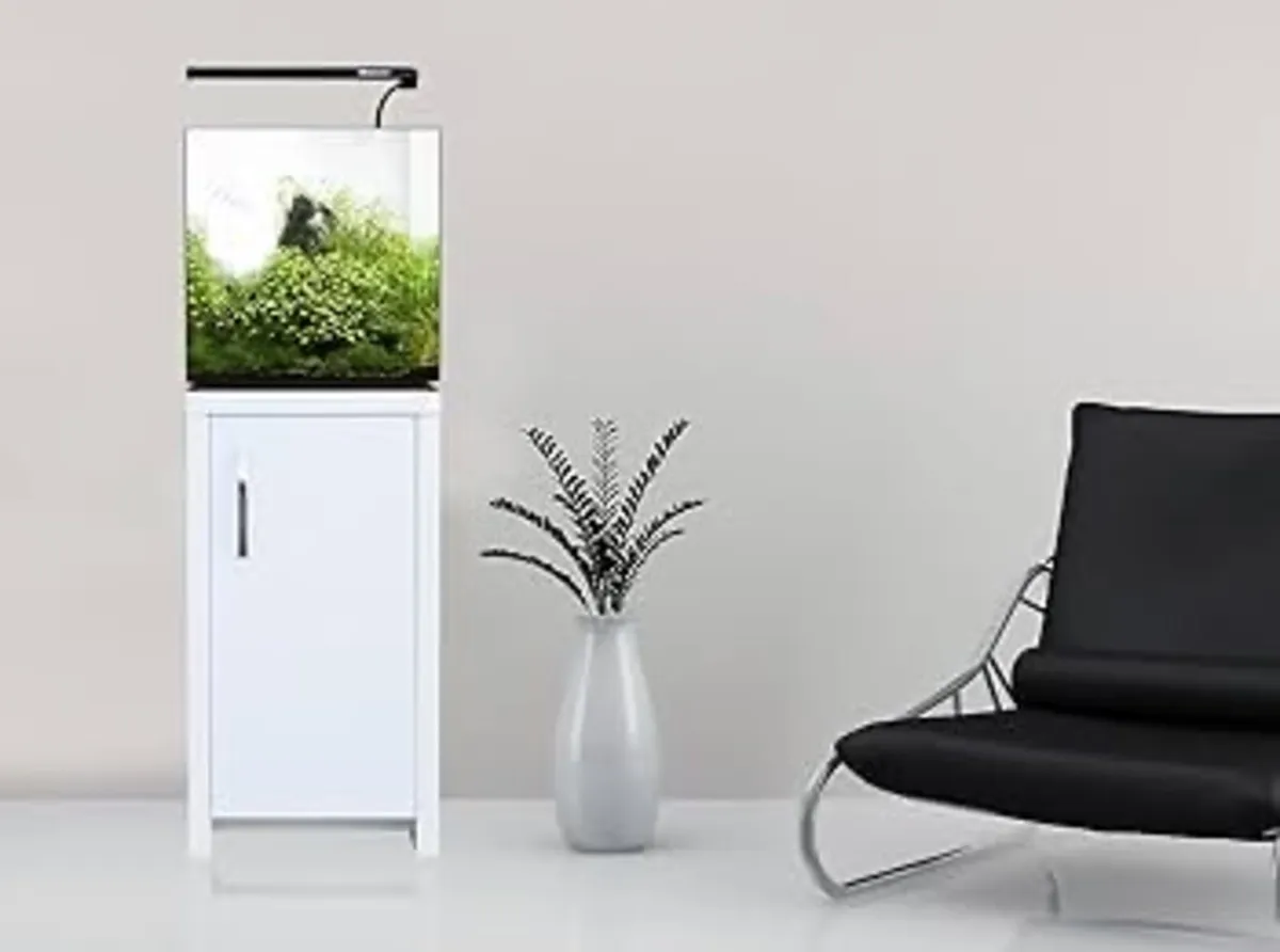 Aqua One Marine fish tank empty with a cabinet. - Image 3