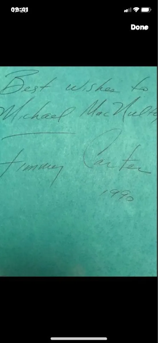 Signed Jimmy Carter - Image 2