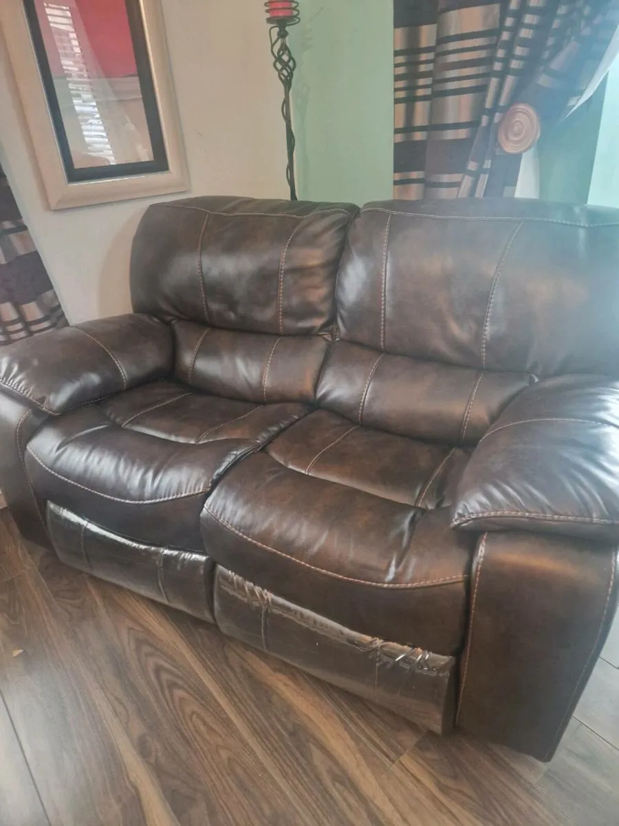 2 and 3 seater reclining sofas - Image 1