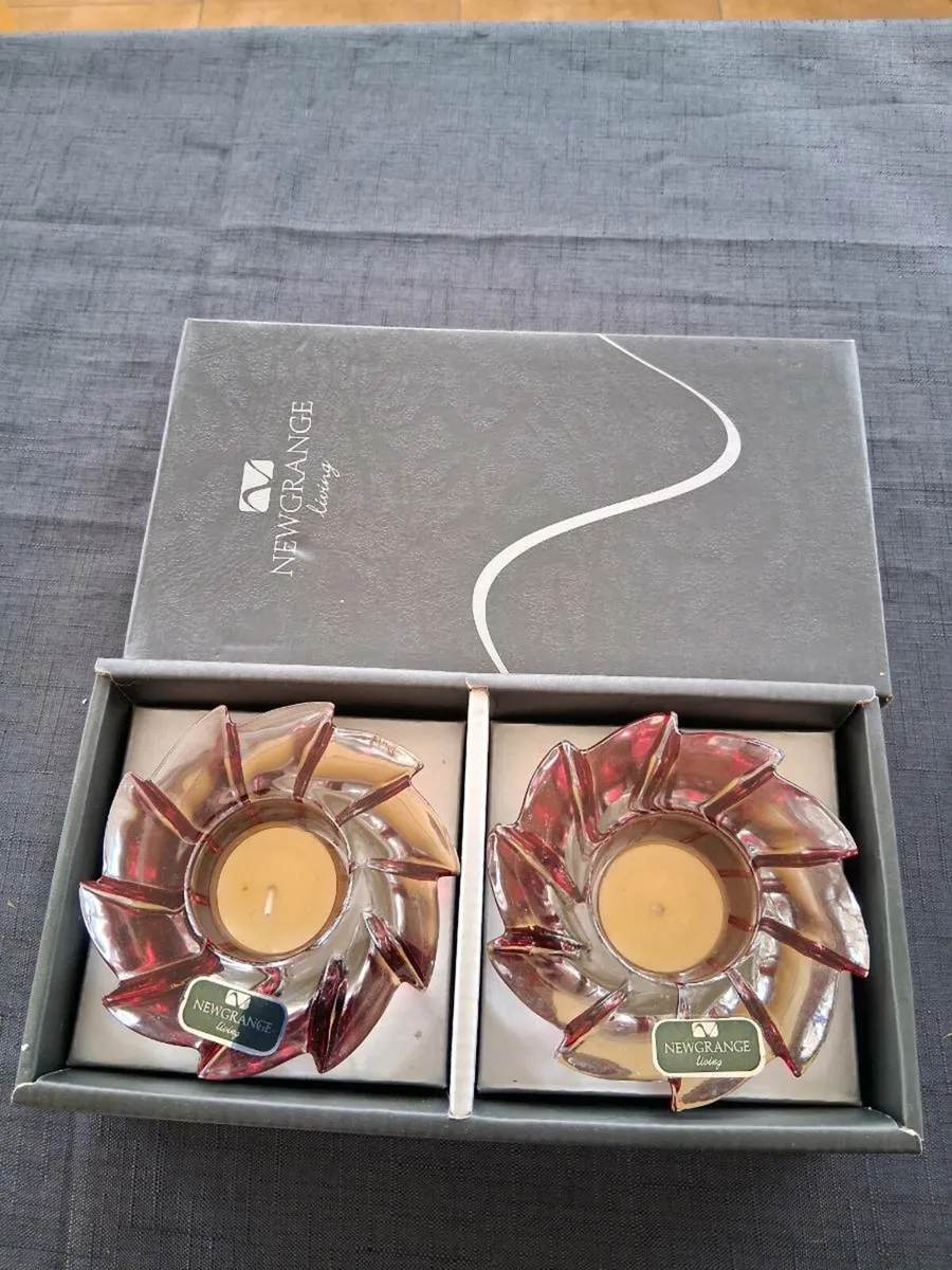 2 Newgrange Living Candle Holders - Image 1