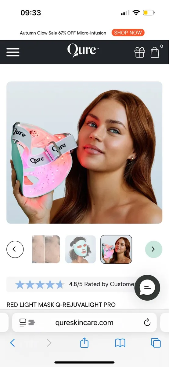QURE RED LIGHT MASK Q-REJUVALIGHT PRO - Image 2