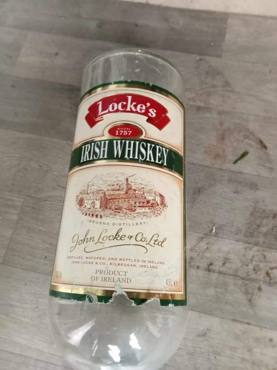 Two old 5 liter whiskey bottles - Image 1