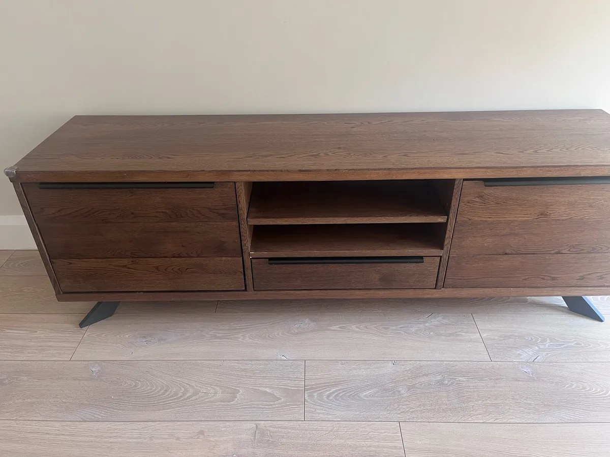 TV Unit (Arno Smoked Oak) - Image 1