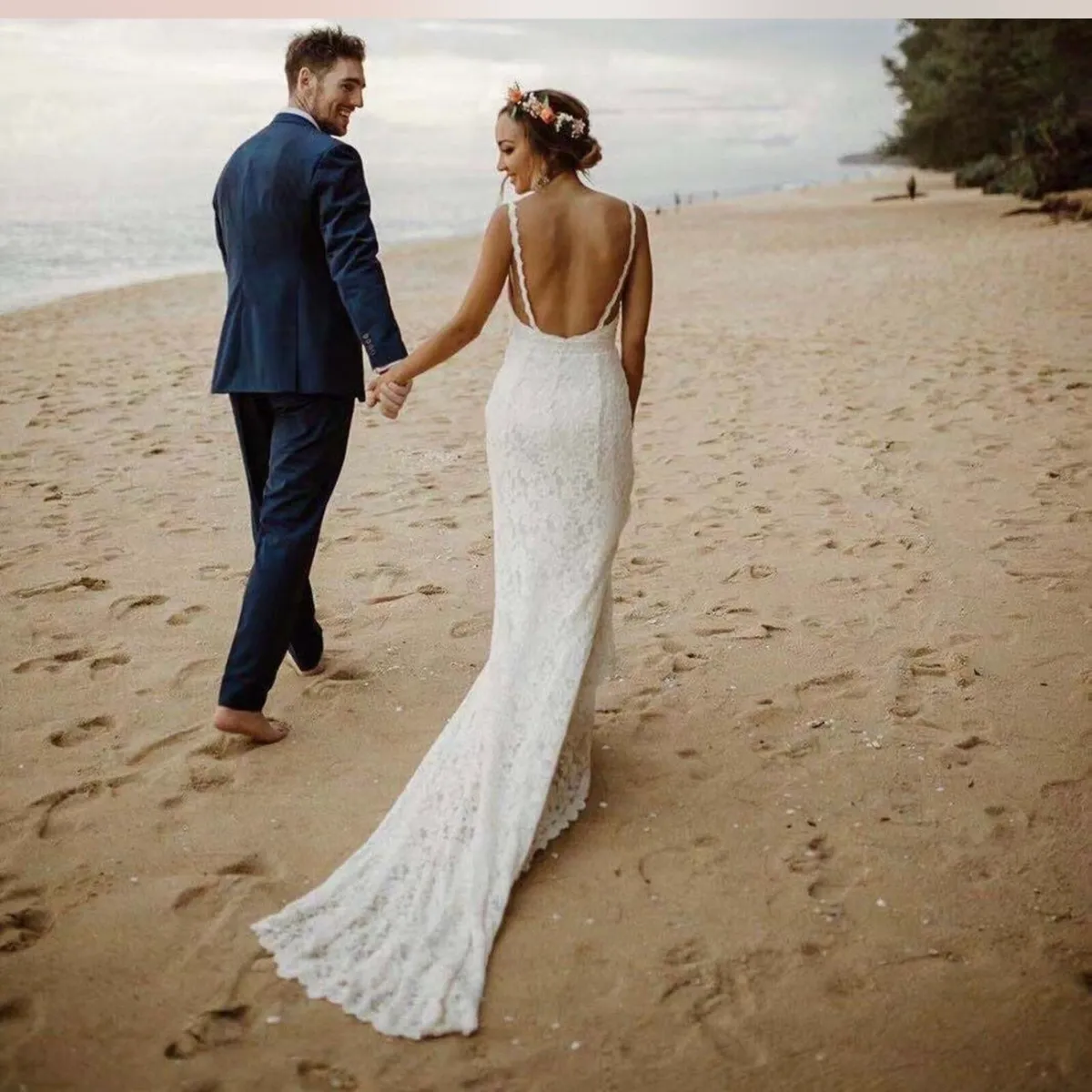 Dreamers and Lovers Two piece wedding dress - Image 3