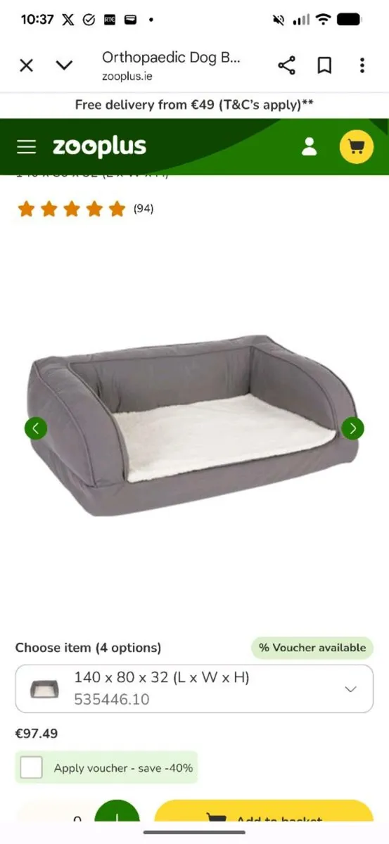 Large Dog Bed - Image 1