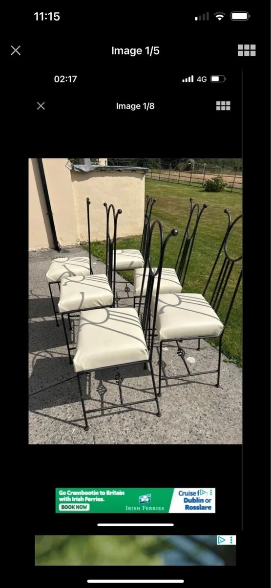 6 hand crafted leather seats - Image 1
