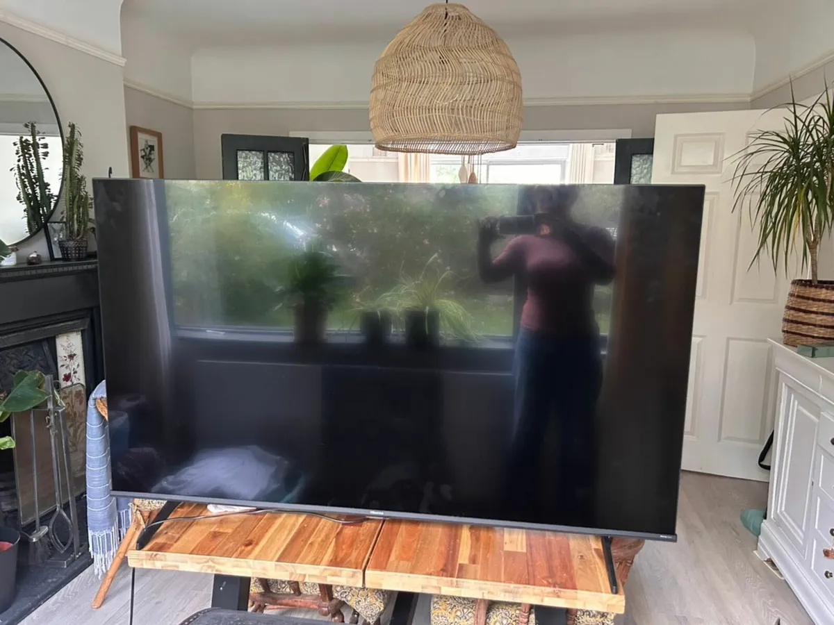 55 Inch Hisense 4K Smart TV - Perfect Condition - Image 1