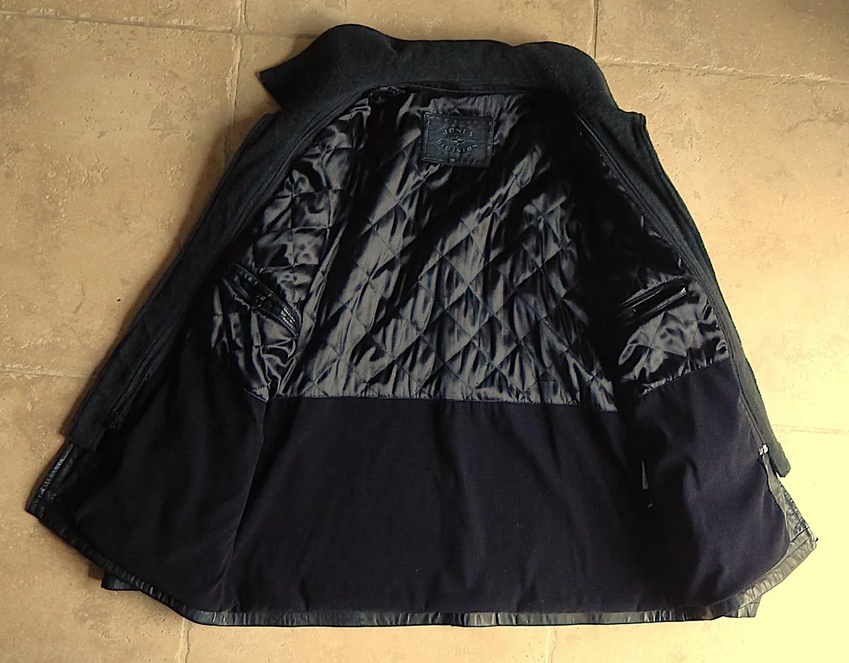Gents Jones Diuision Black Soft Leather Jacket - Image 4