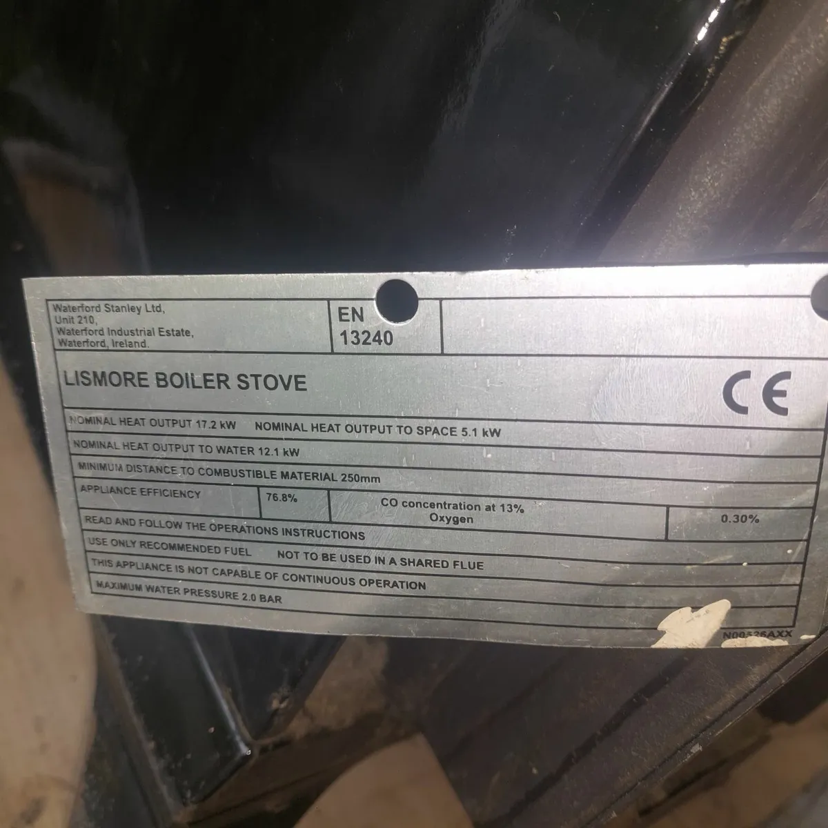 Stanley stove with back boiler - Image 3