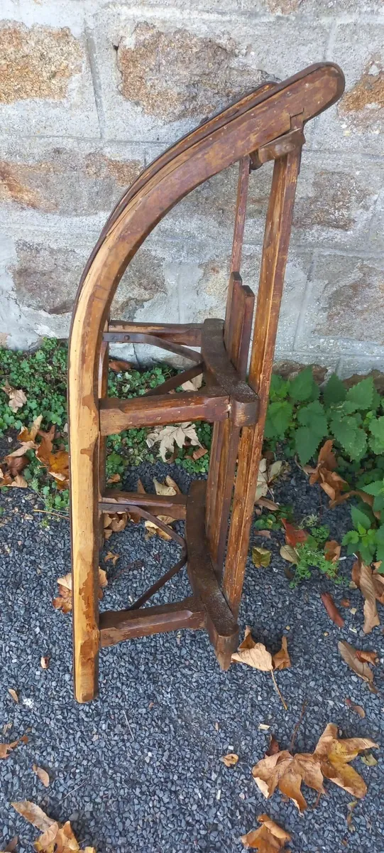 antique wooden winter snow sleigh - Image 4