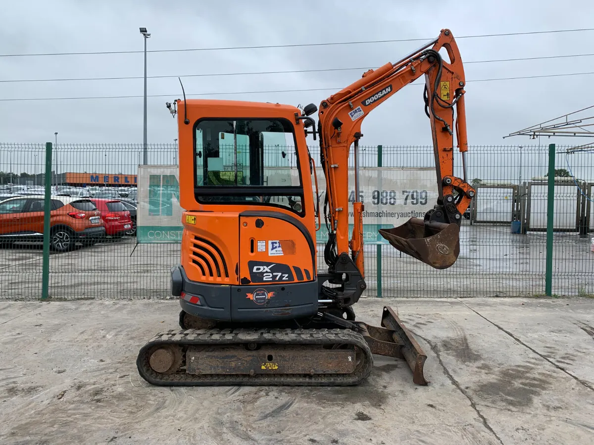 2018 DOOSAN DX27Z EXCAVATOR FOR AUCTION - NAAS - Image 4