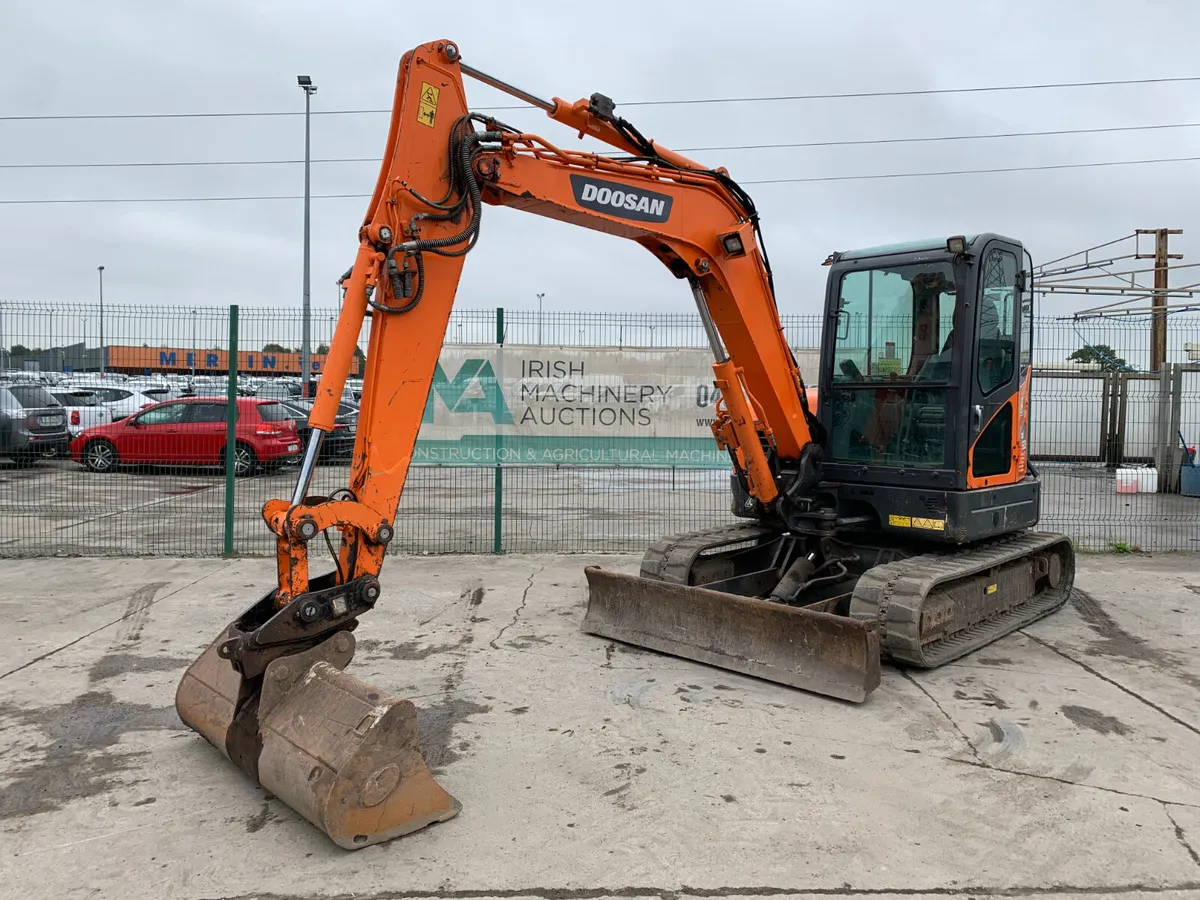 2018 DOOSAN DX63-3 EXCAVATOR FOR AUCTION - NAAS - Image 1