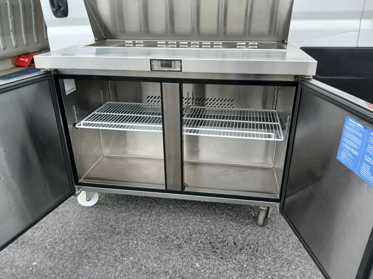 Stainless steel prep fridge new delivered - Image 2