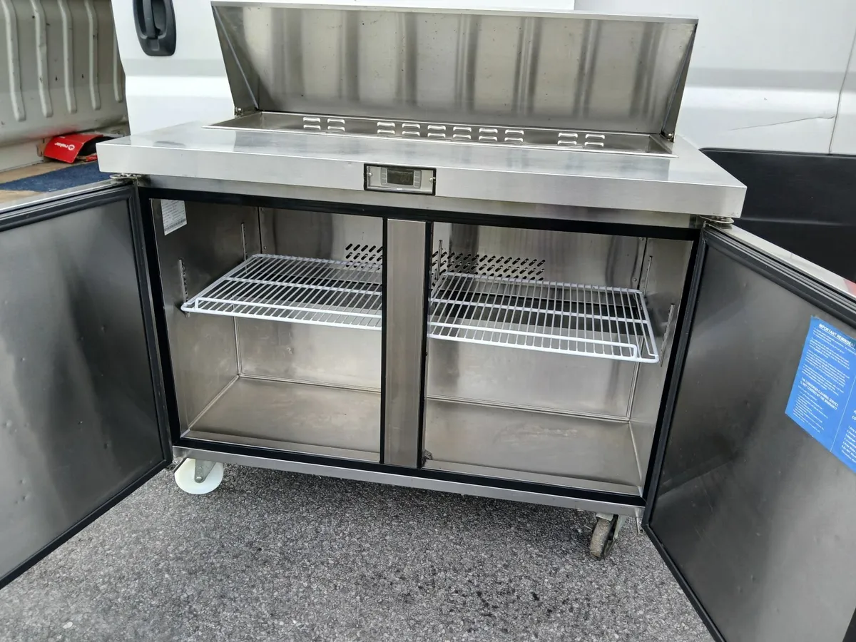 Stainless steel prep fridge new delivered - Image 3