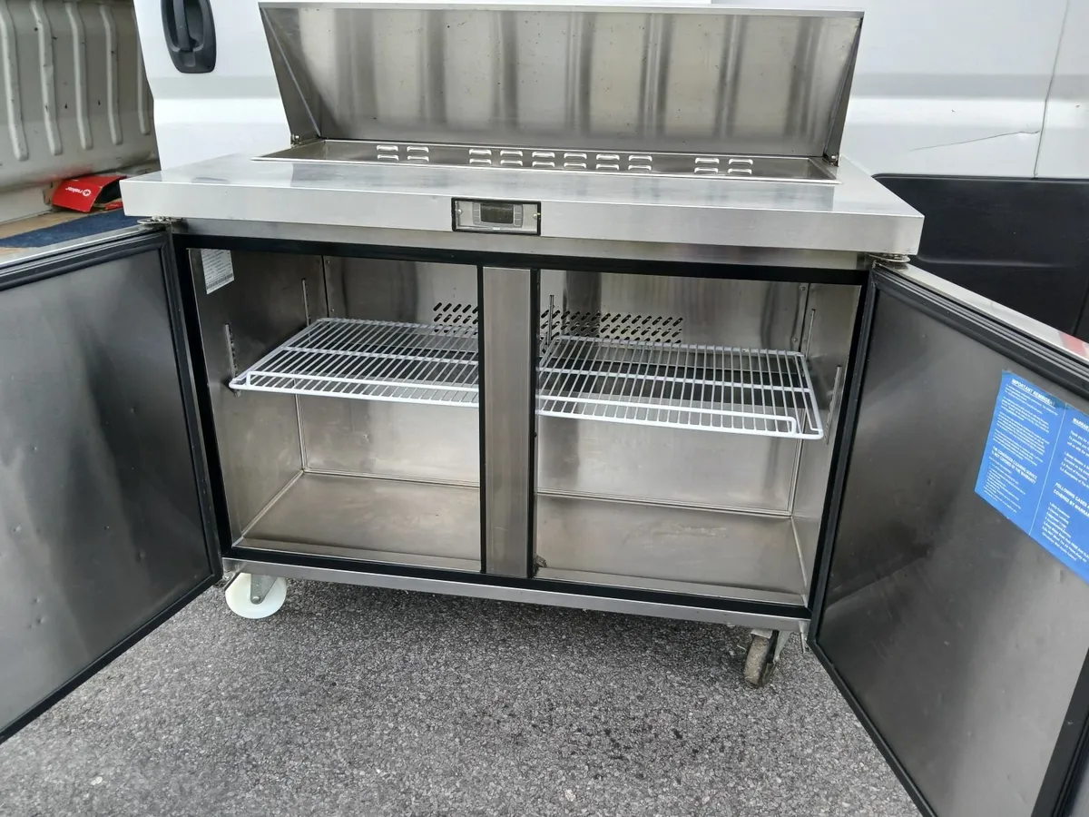Stainless steel prep fridge new delivered - Image 4
