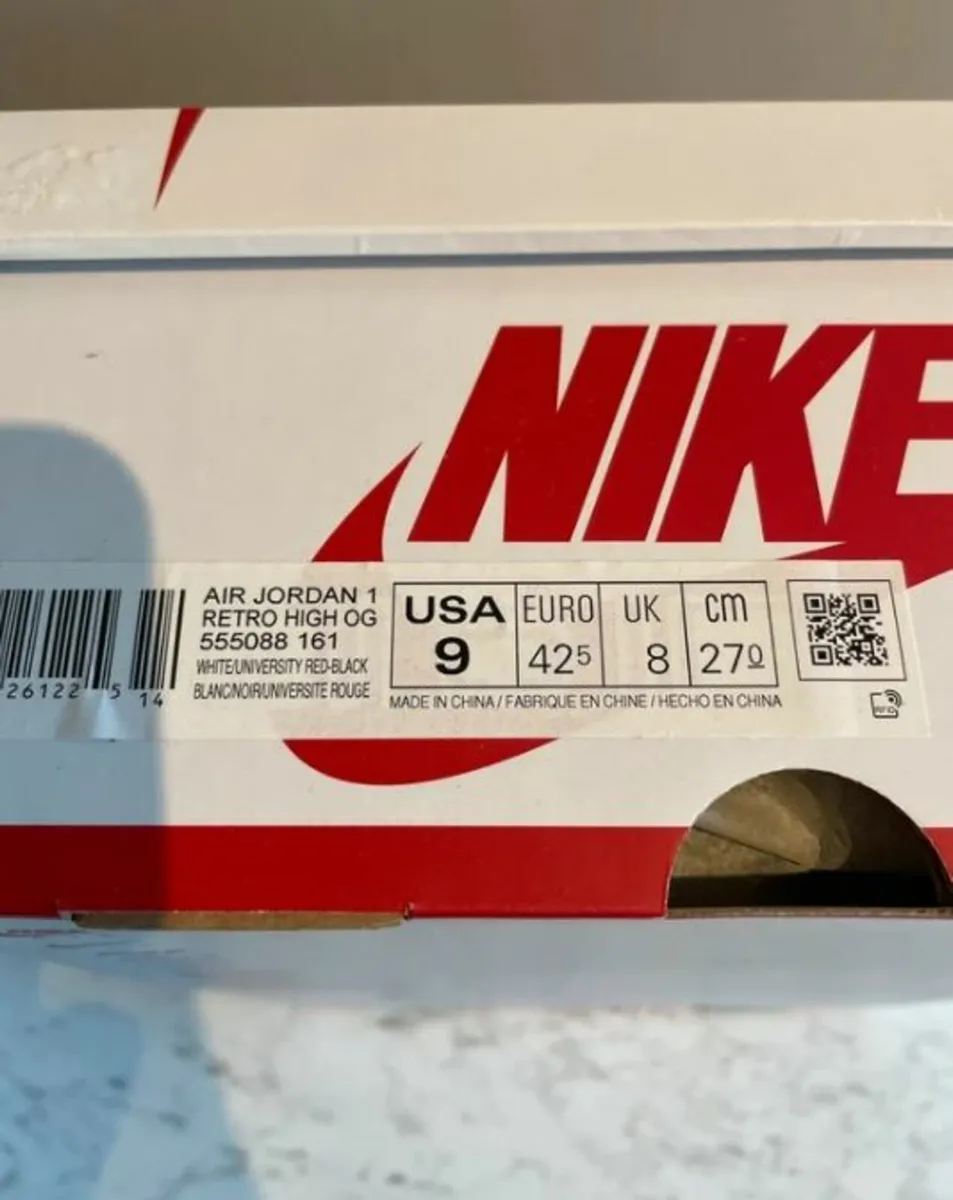 Air Jordan 1 High Heritage White and Red - Image 3