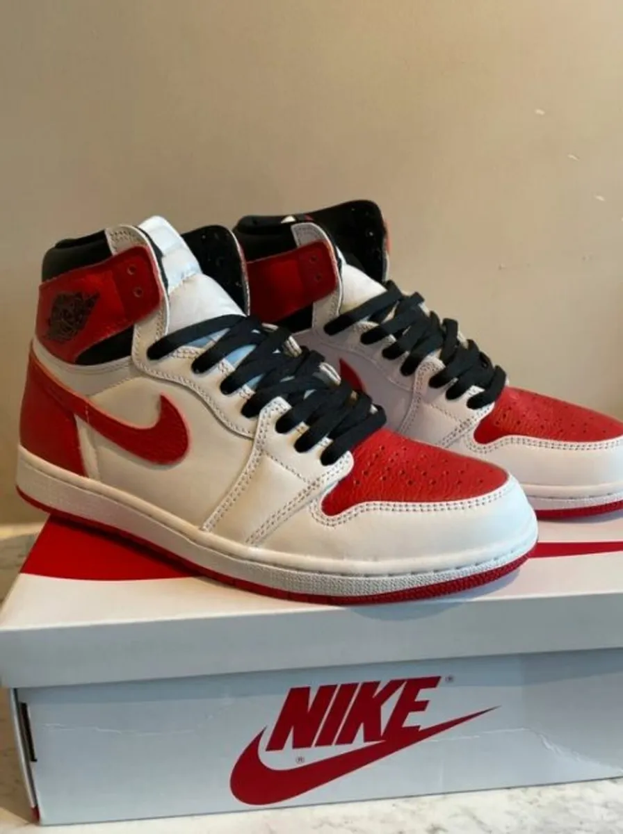 Air Jordan 1 High Heritage White and Red - Image 1