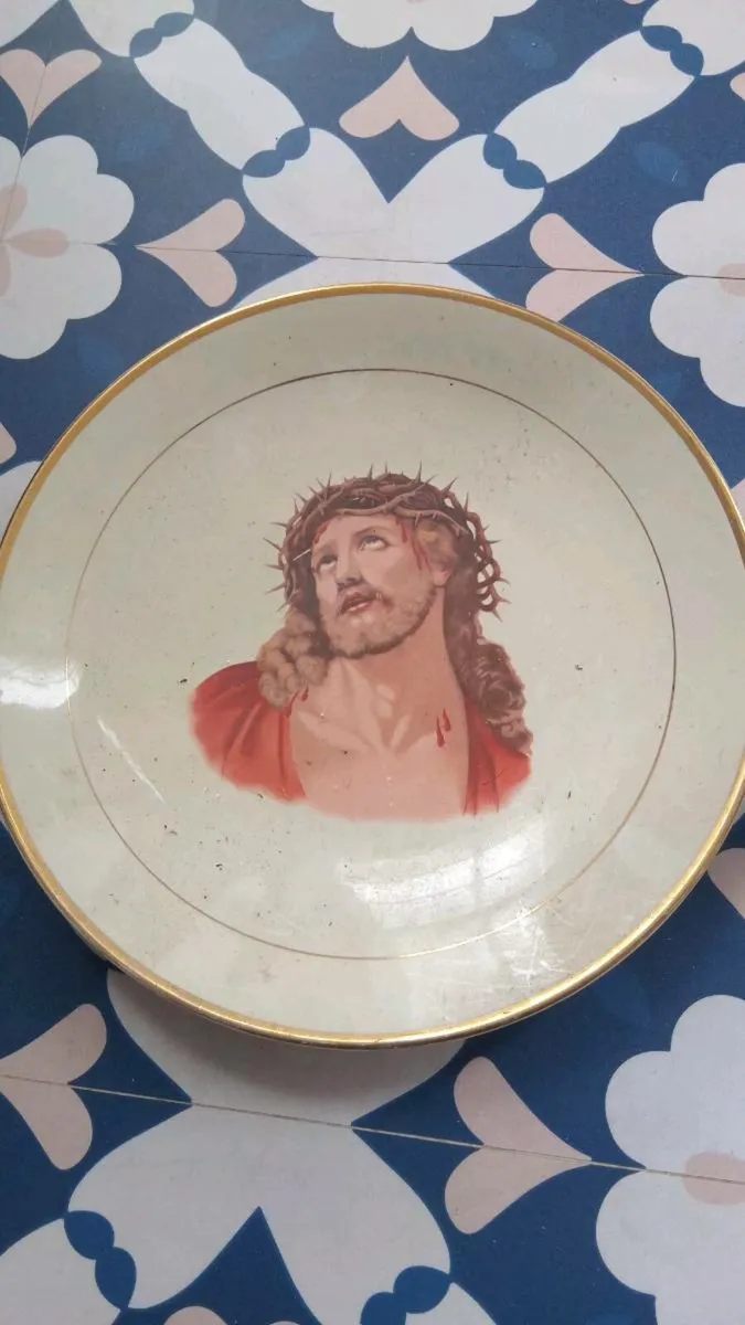 Vintage Jesus plate