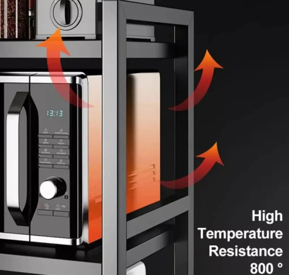 NEW 3 Tier Adjustable Microwave Rack - Image 4