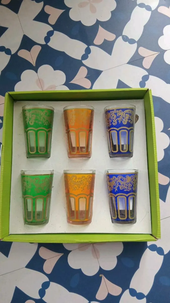 Vintage Turkish tea glasses - Image 1