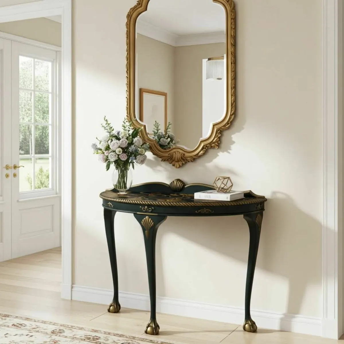 Luxurious Baroque Console Table for Hallways - Image 2