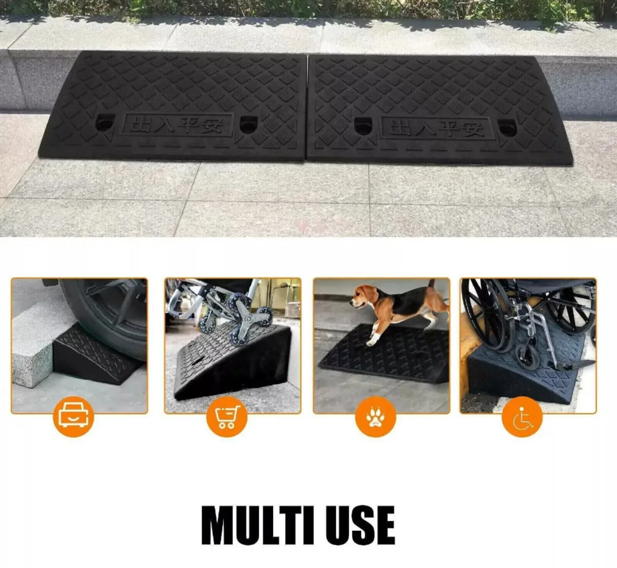 2 x Car, Wheelchair, Mobility Scooter Kerb Ramps - Image 4