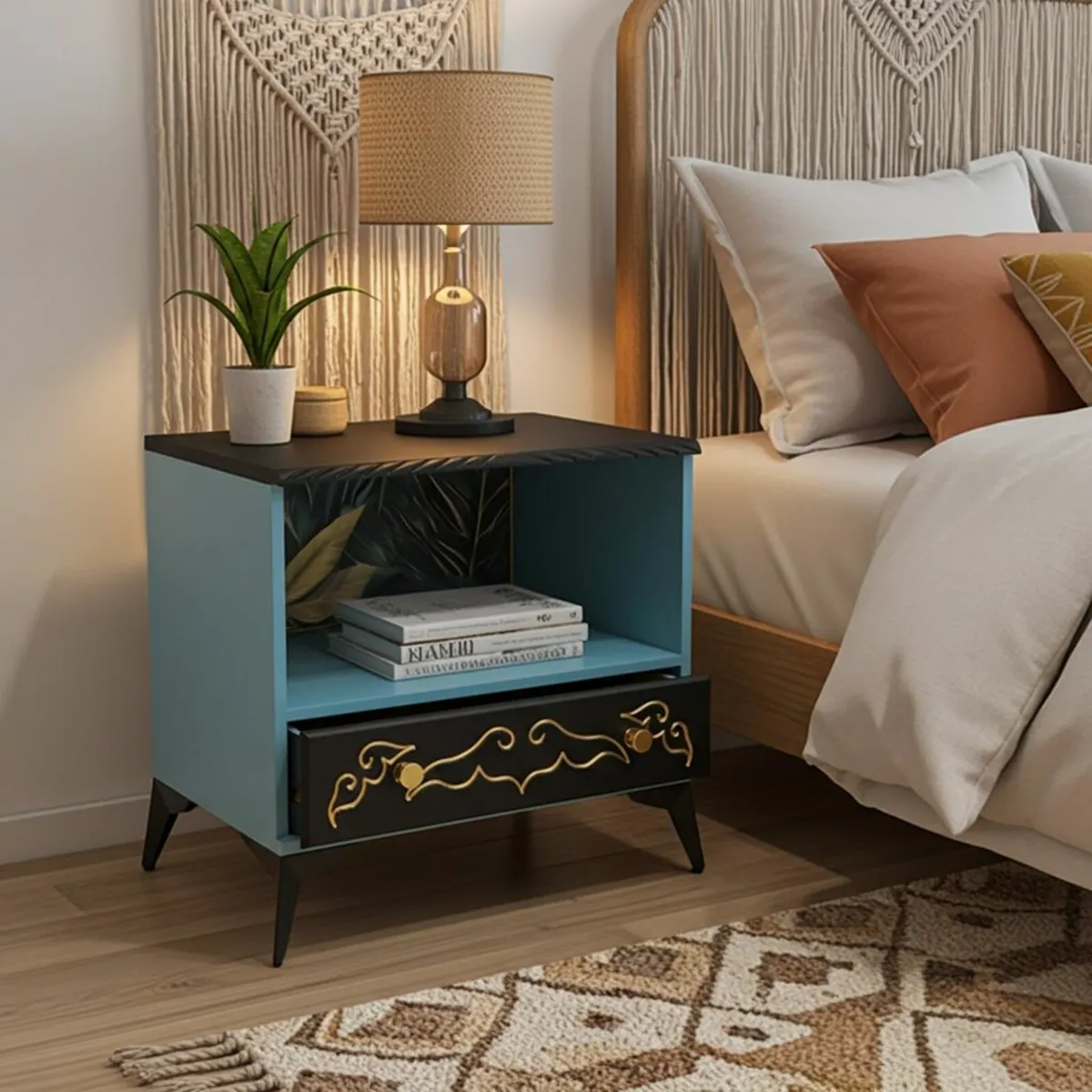 Art Deco Bedside Table - Image 2